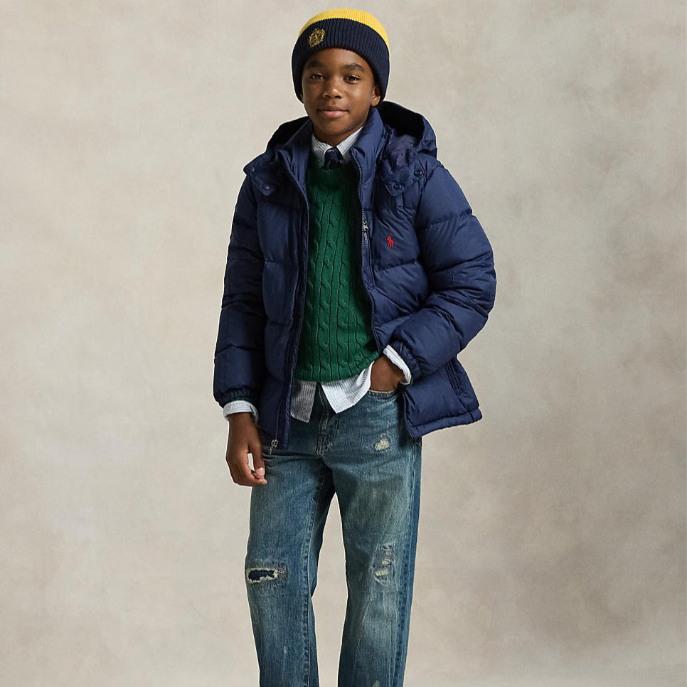 Ralph Lauren Boys Ripstop Down Hooded Jacket