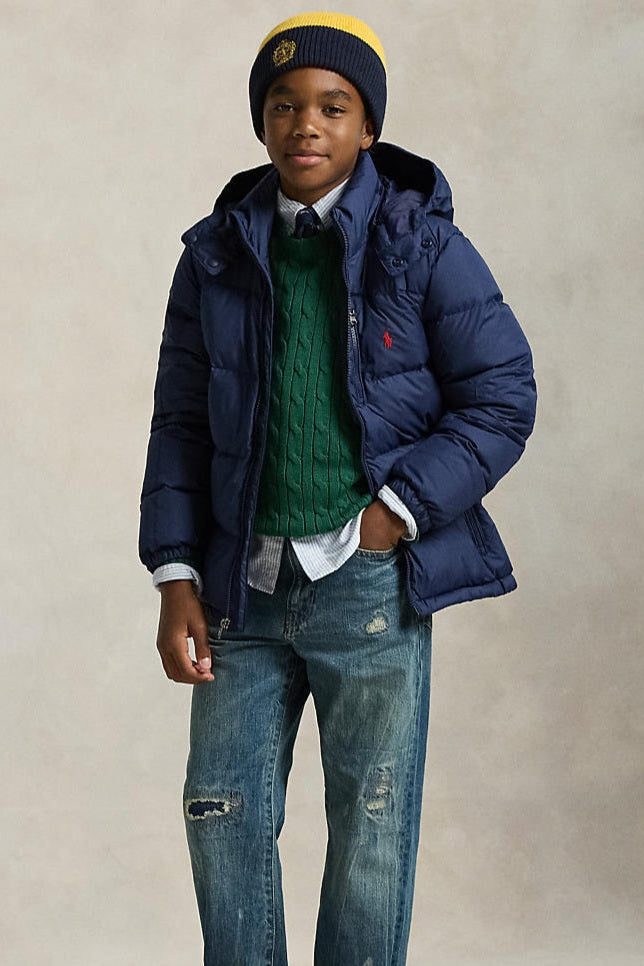 Ralph Lauren Boys Ripstop Down Hooded Jacket