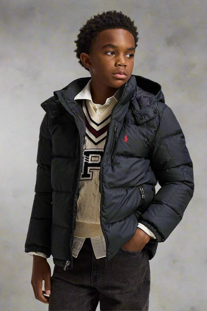 Ralph Lauren Boys Ripstop Down Hooded Jacket