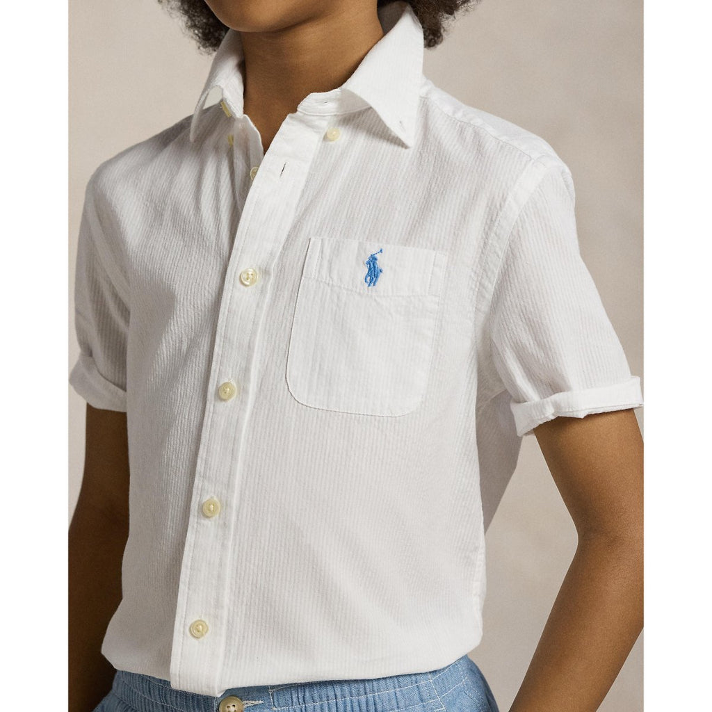 Polo Ralph Lauren Boys Short Sleeve Seersucker Shirt - NorthBoys