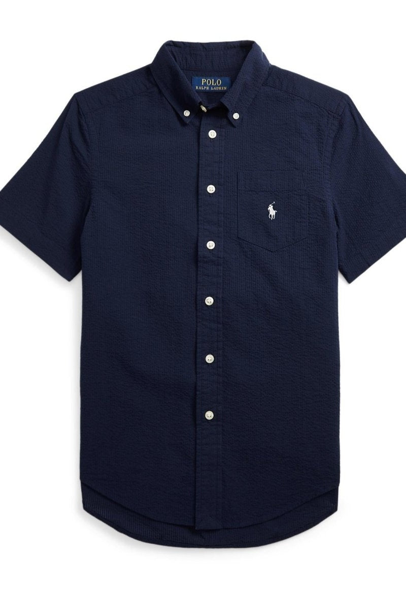 Polo Ralph Lauren Boys Short Sleeve Seersucker Shirt - NorthBoys