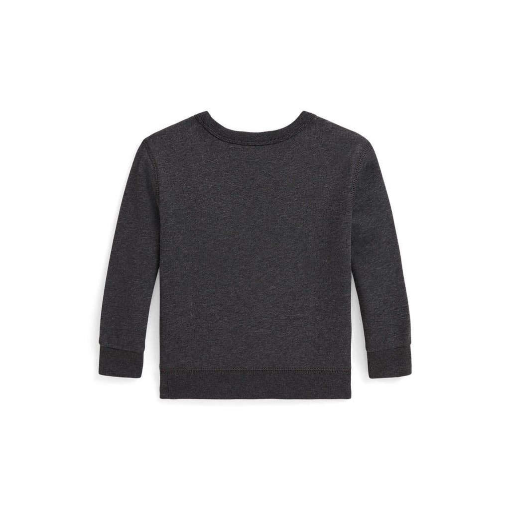 Ralph Lauren Boys Polo Bear Heathered Fleece Sweatshirt