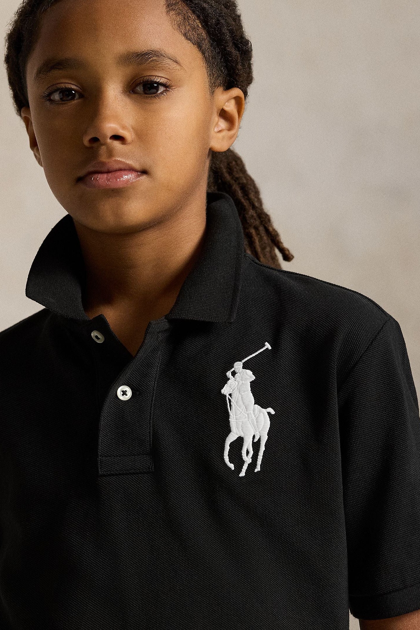 Polo Ralph Lauren Boys Big Pony Cotton Mesh Polo Shirt