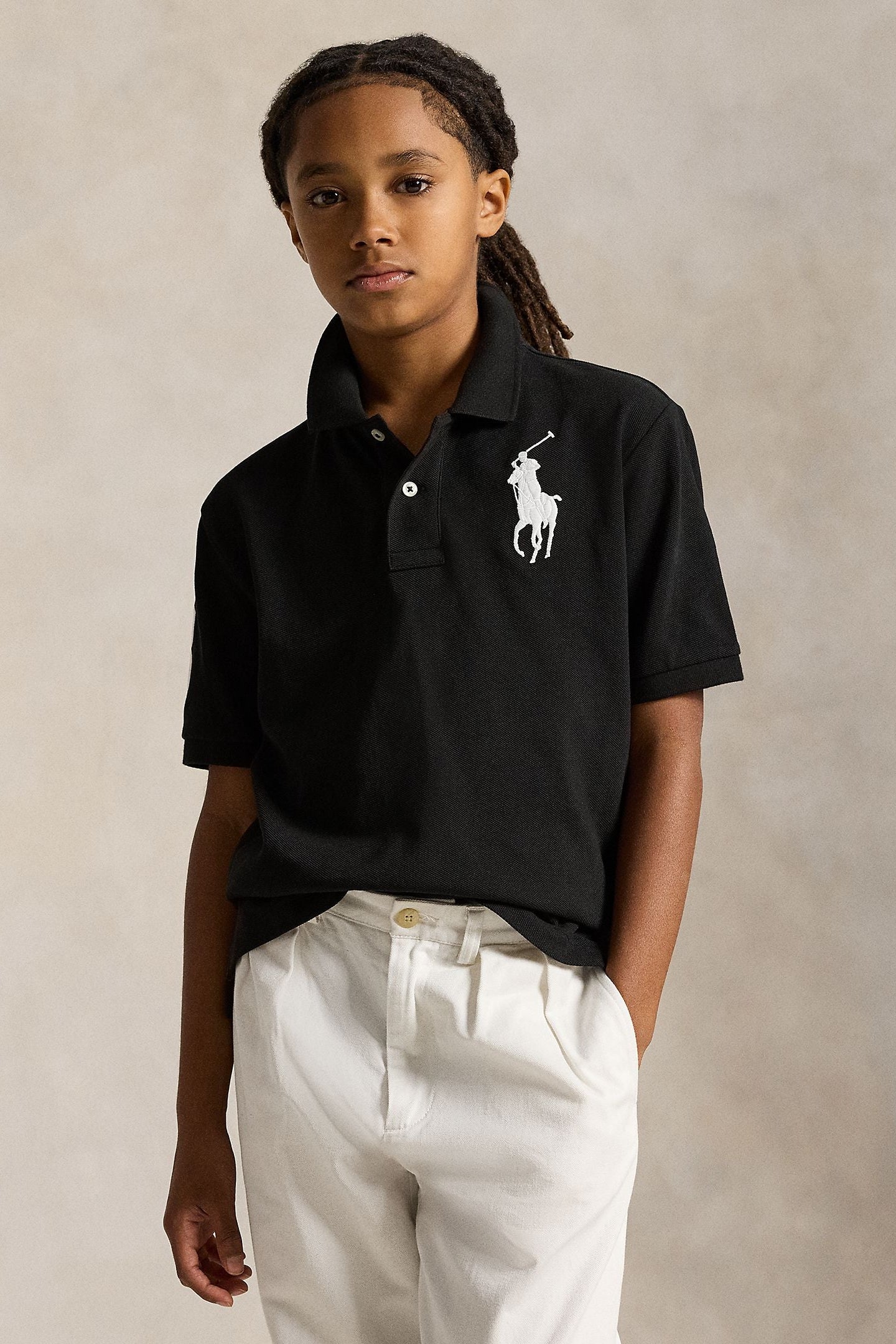 Ralph Lauren Boys Big Pony Mesh Polo Shirt
