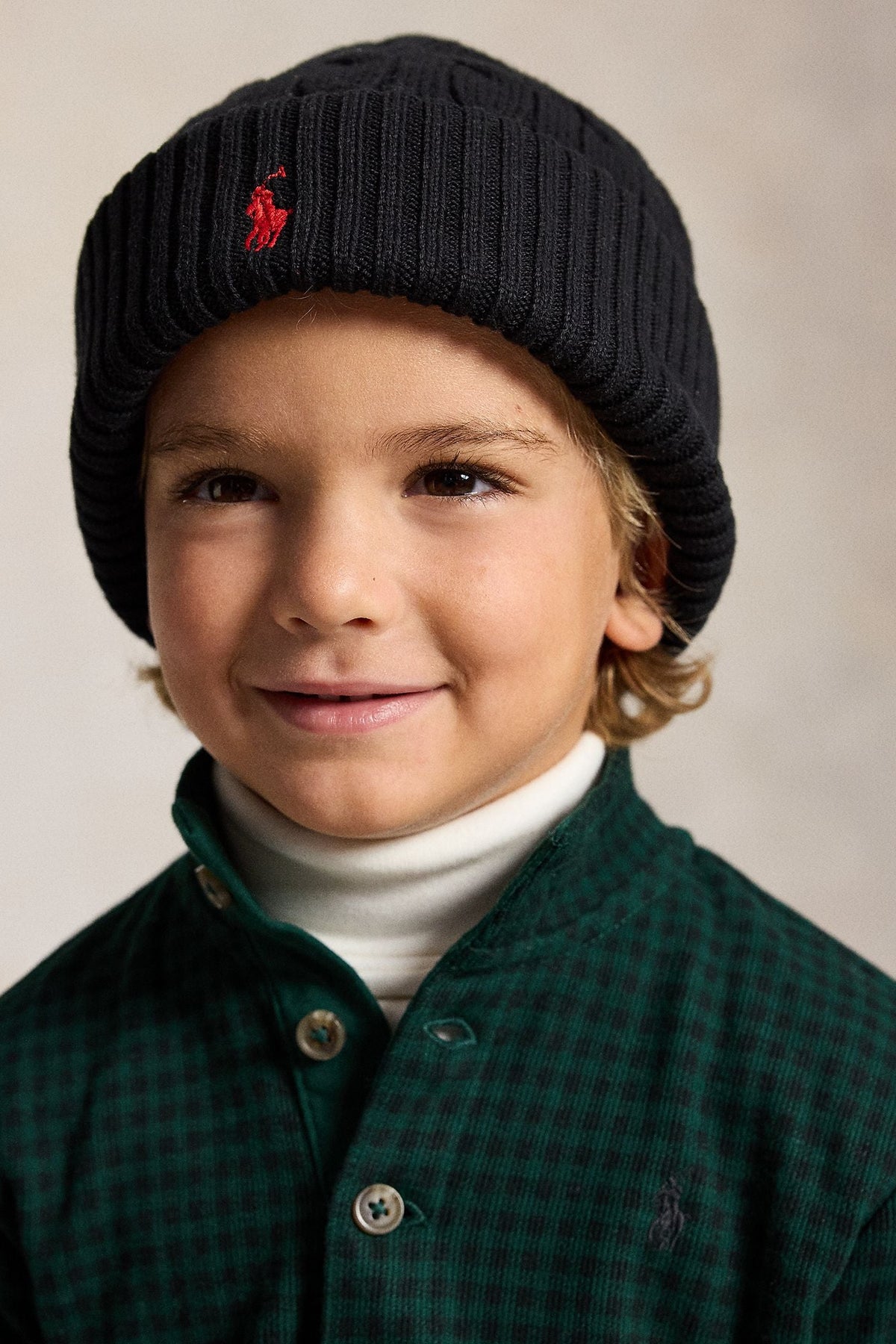 Polo Ralph Lauren Boys Cable-Knit Cotton Beanie