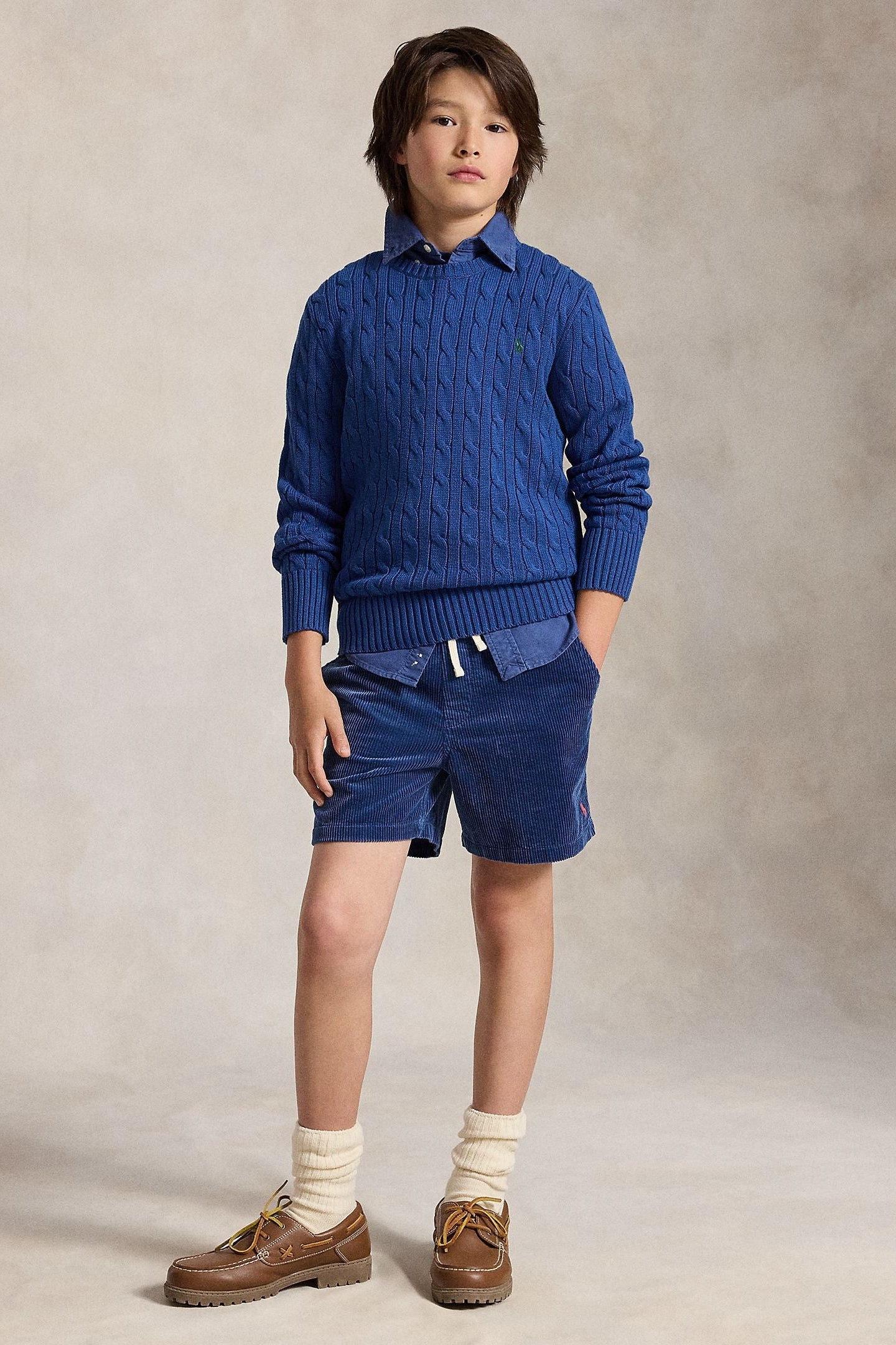 Polo Ralph Lauren Boys Combed Cotton Cable Knit Sweater