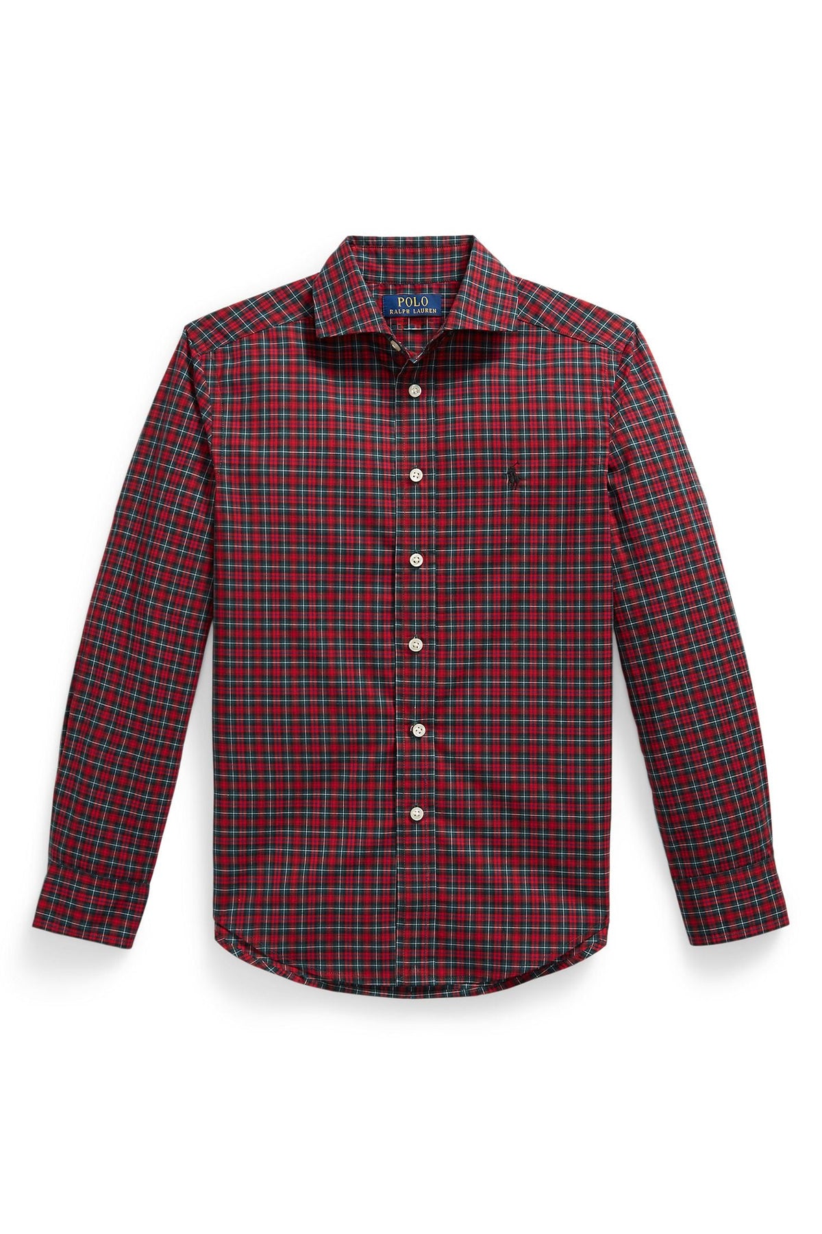 Polo Ralph Lauren Boys Plaid Cotton Poplin Shirt