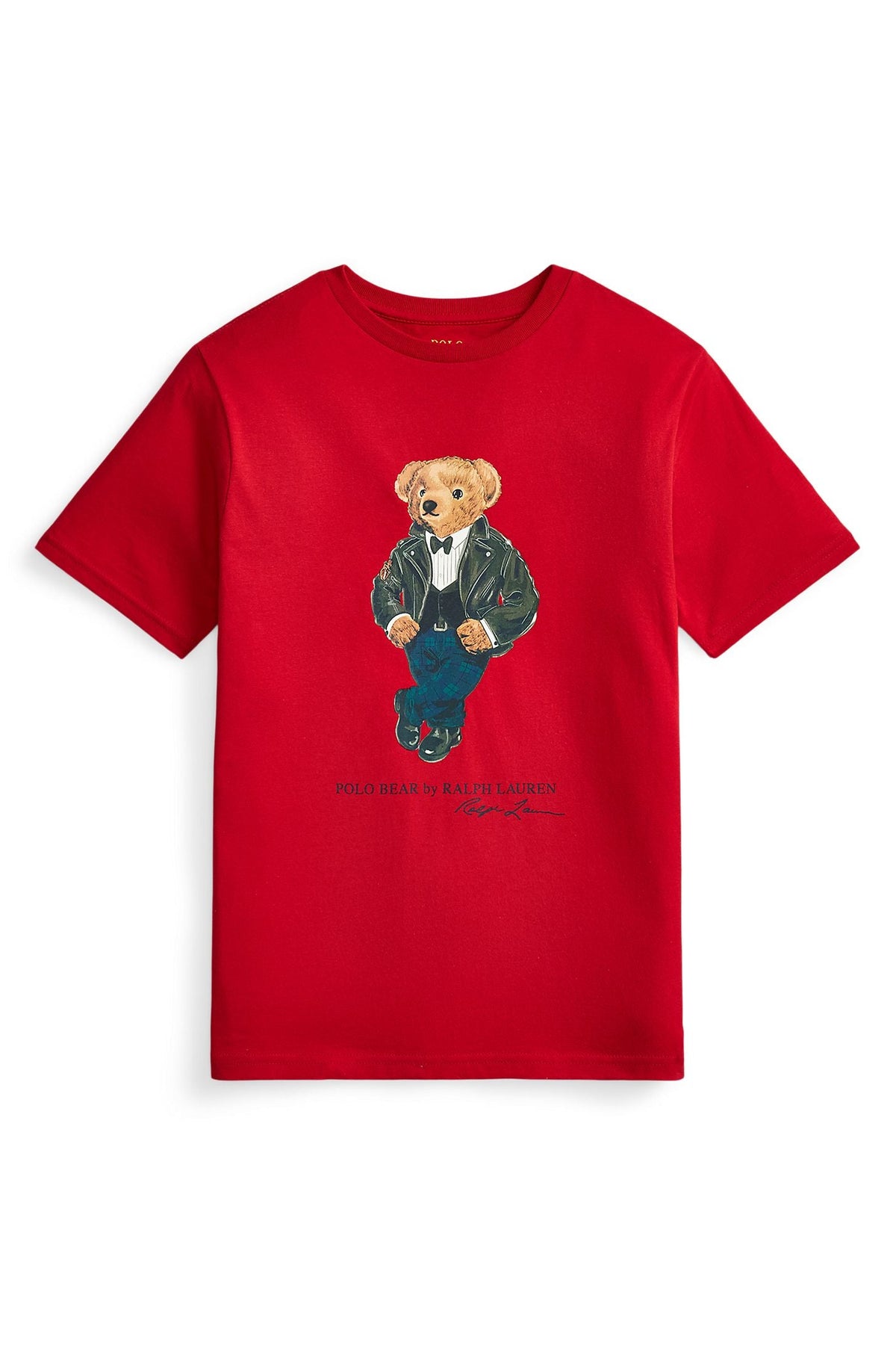 Polo Ralph Lauren Boys Polo Bear Cotton Jersey Tee red
