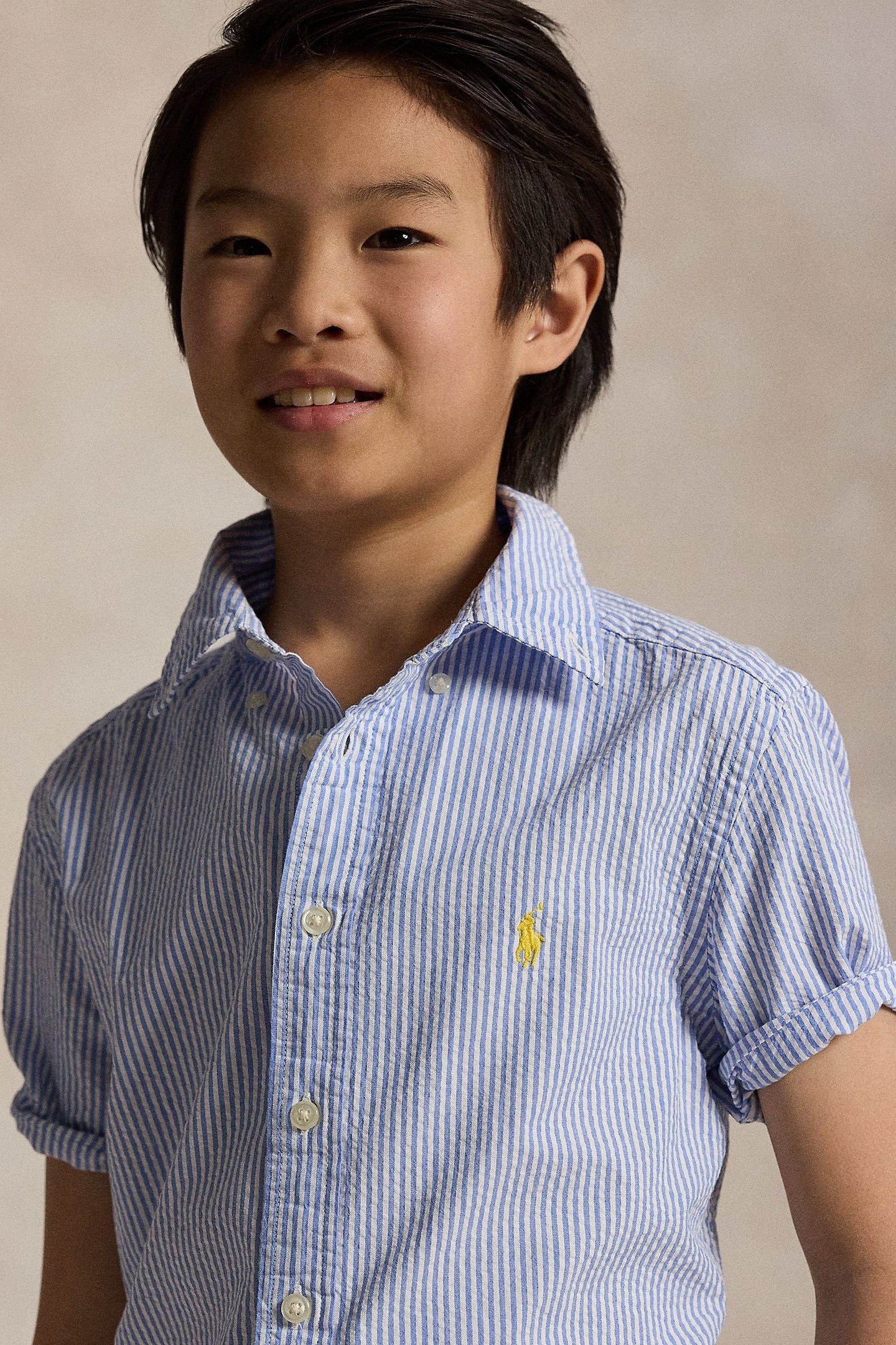 Polo Ralph Lauren Boys Striped Seersucker Shirt