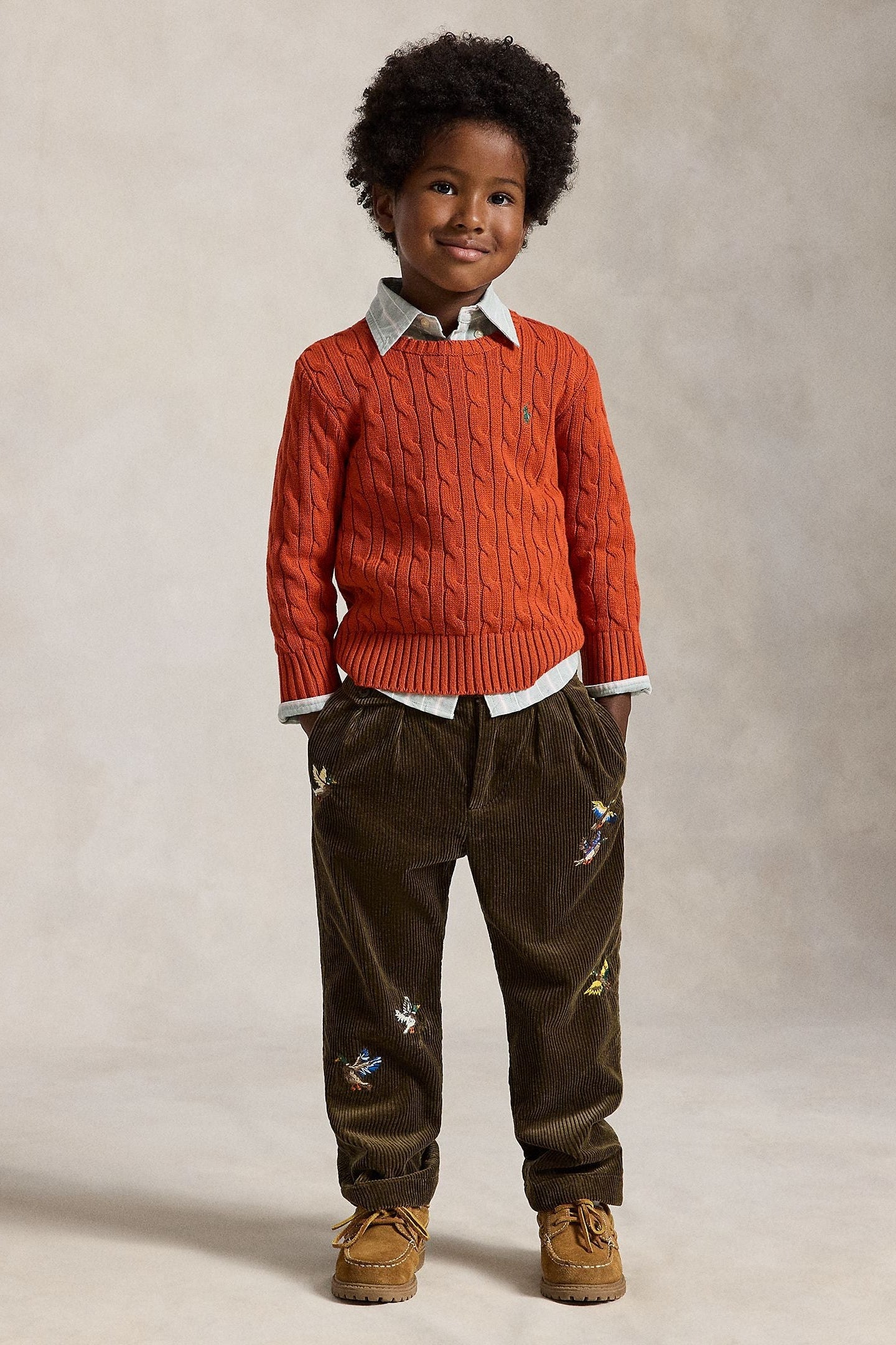 Polo Ralph Lauren Little Boys Combed Cotton Cable Knit Sweater