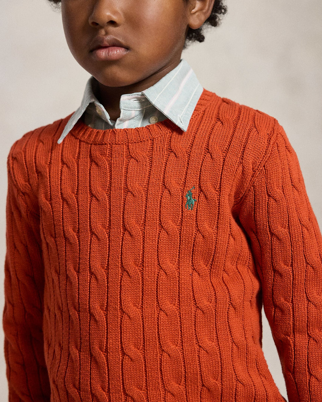 Polo Ralph Lauren Little Boys Combed Cotton Cable Knit Sweater