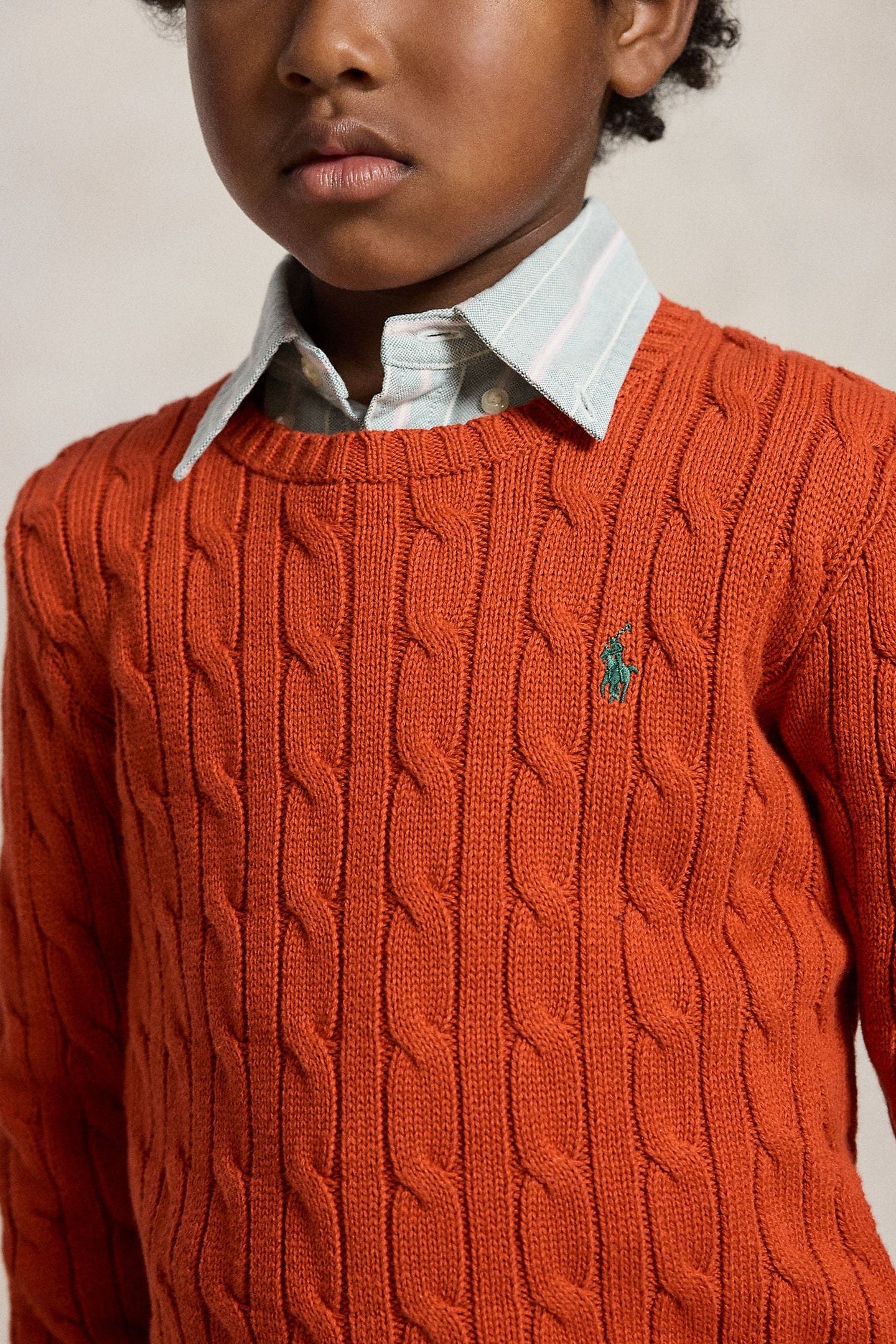 Polo Ralph Lauren Little Boys Combed Cotton Cable Knit Sweater