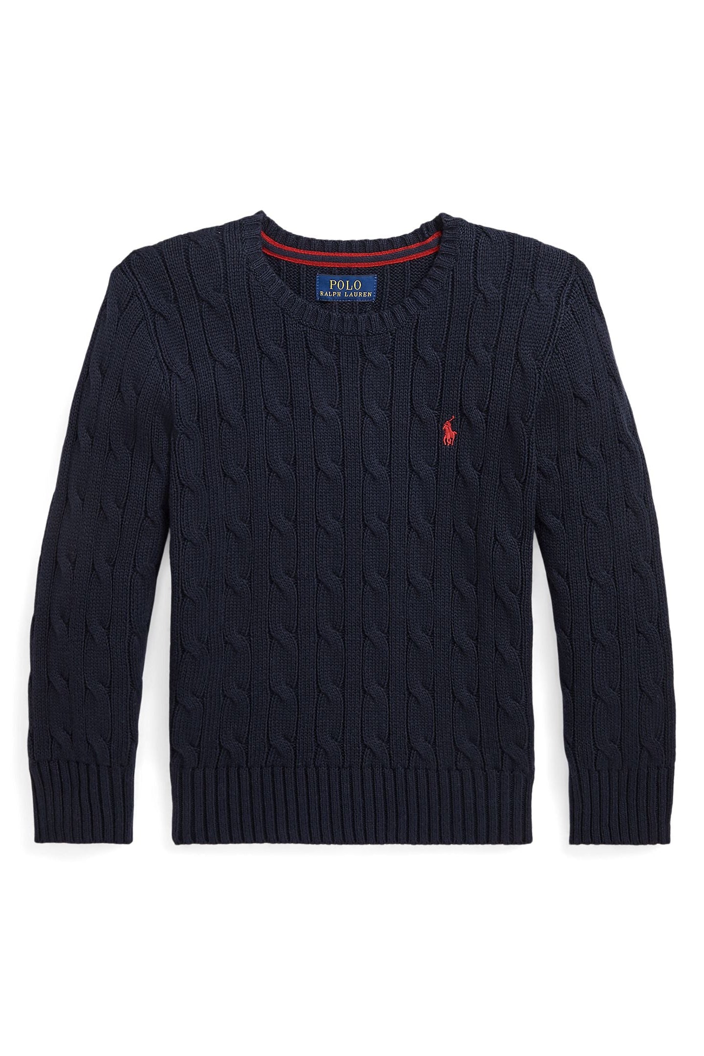 Polo Ralph Lauren Little Boys Combed Cotton Cable Knit Sweater navy
