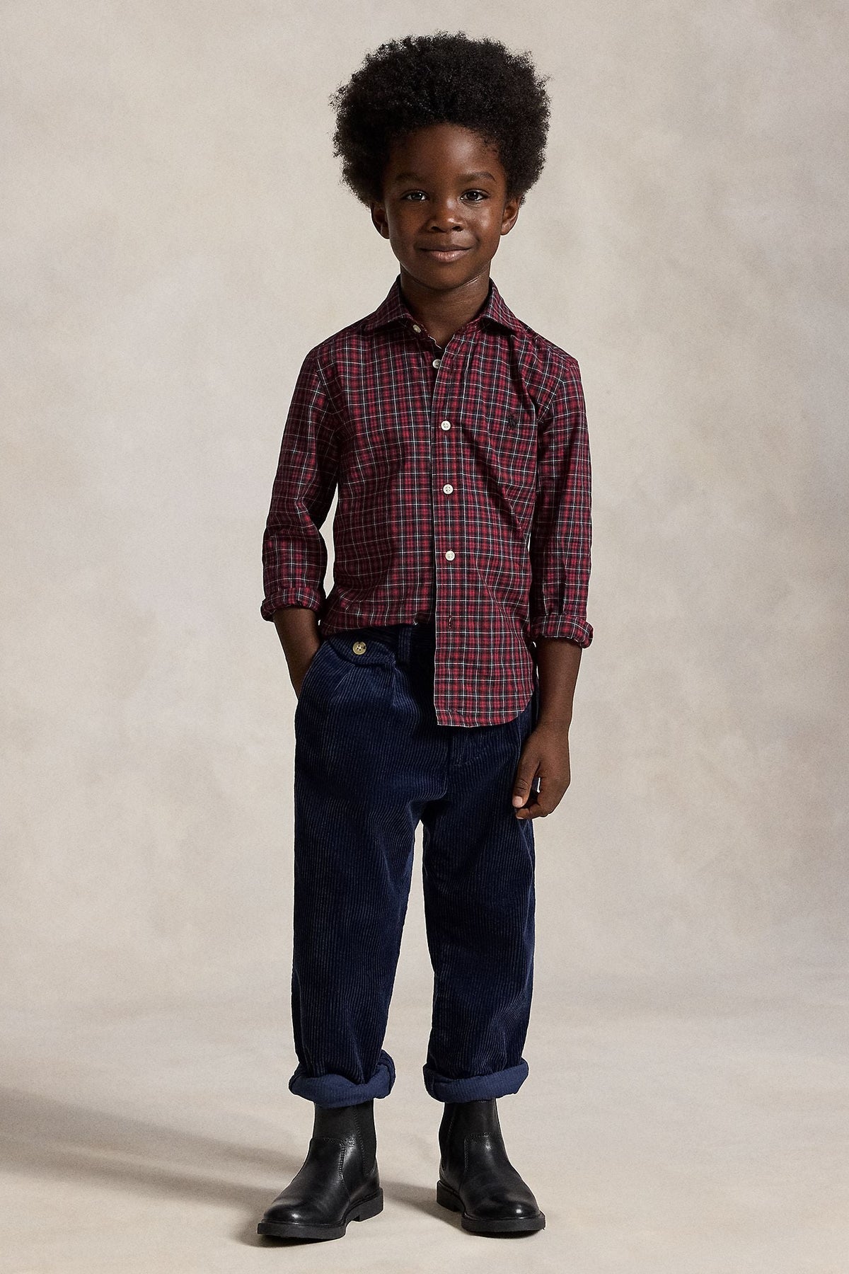 Polo Ralph Lauren Little Boys Plaid Cotton Poplin Shirt