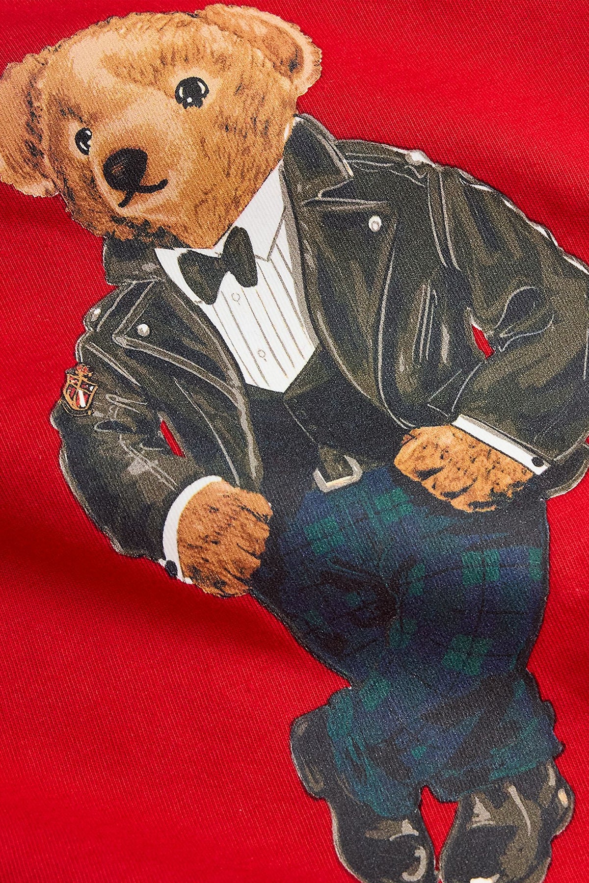 Polo Ralph Lauren Little Boys  Polo Bear Cotton Jersey Tee red
