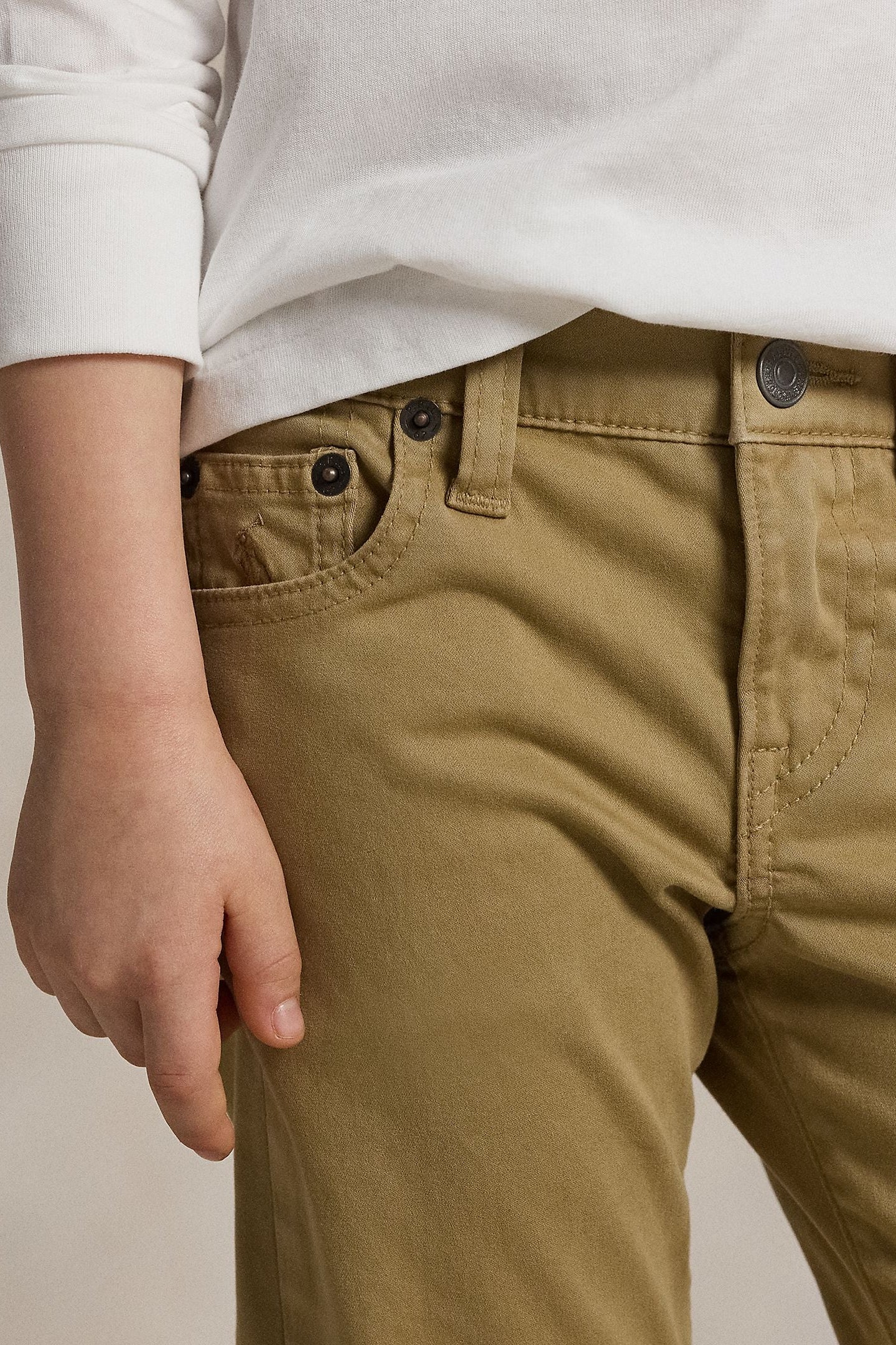 Polo Ralph Lauren Little Boys Slim Stretch Sateen Pant