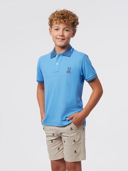 Psycho Bunny Kids Blue Chester Polo_ B0K333Z1PC - 425 - NorthBoys
