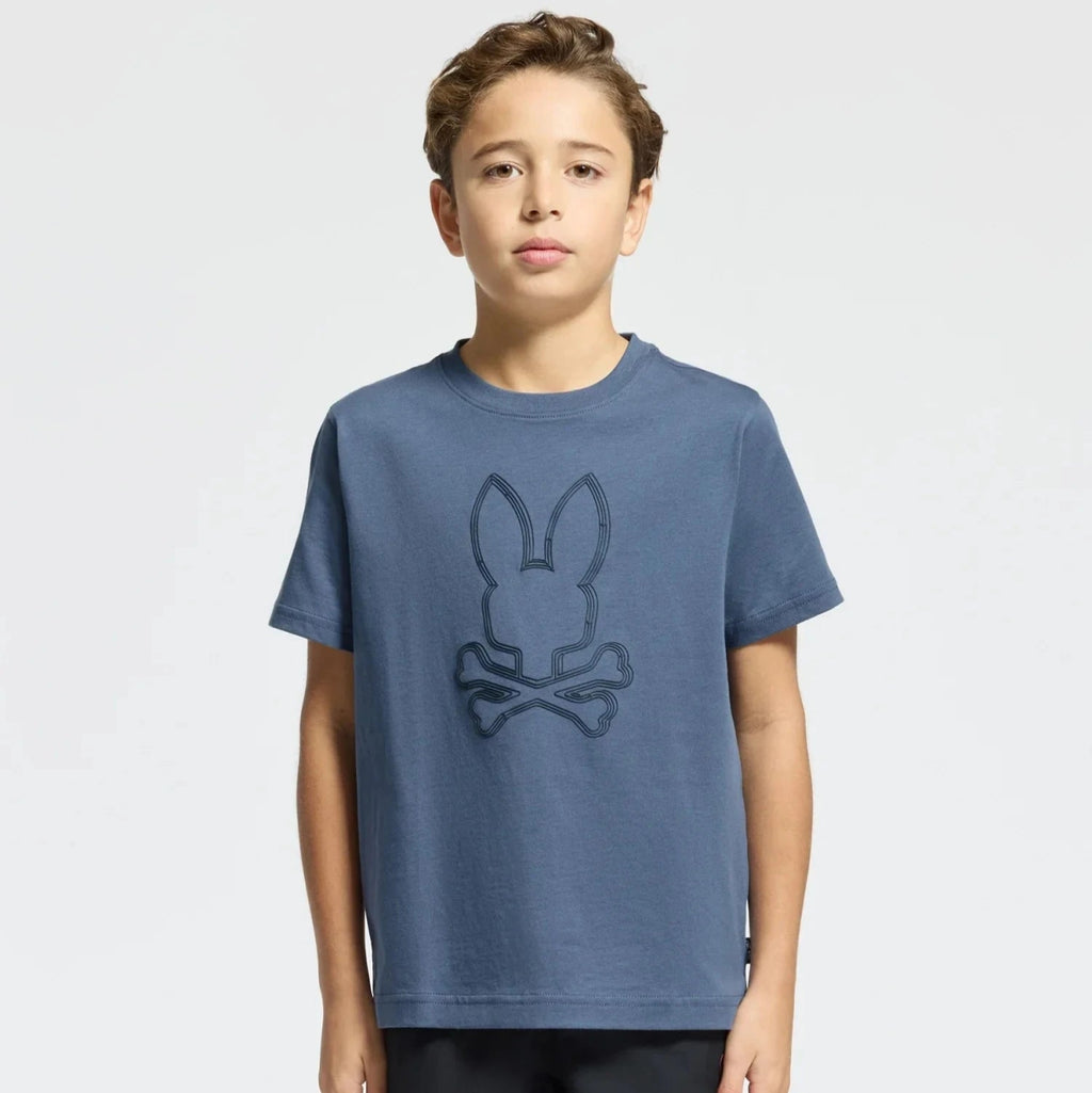 Psycho Bunny Kids Monarch Front Bunny Short Sleeve T-Shirt - NorthBoys