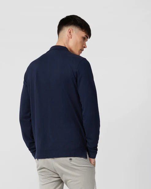 Psycho Bunny Kids Navy Classic Long Sleeve Polo_ B0M658ARPC - 410 - NorthBoys