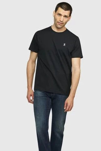 Psycho Bunny Mens Black Classic Crew Neck T-Shirt_ B6U014CRPC - 001 - NorthBoys
