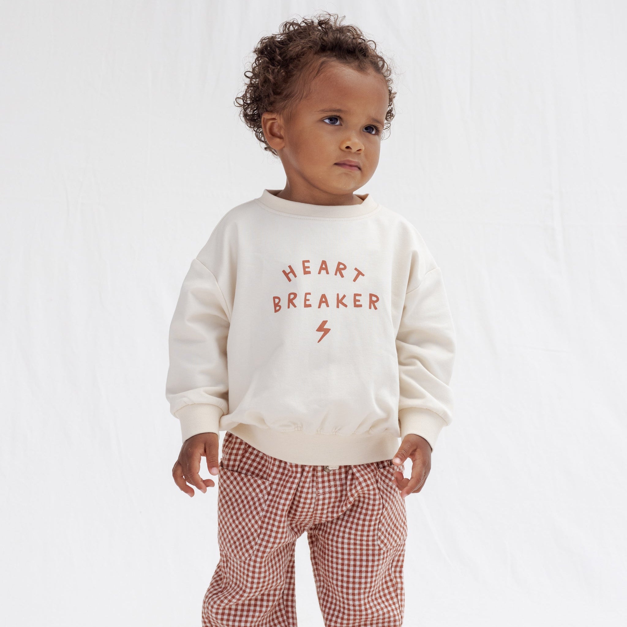 Quincy Mae Baby Relaxed Heart Breaker Sweatshirt_ QM454PALM