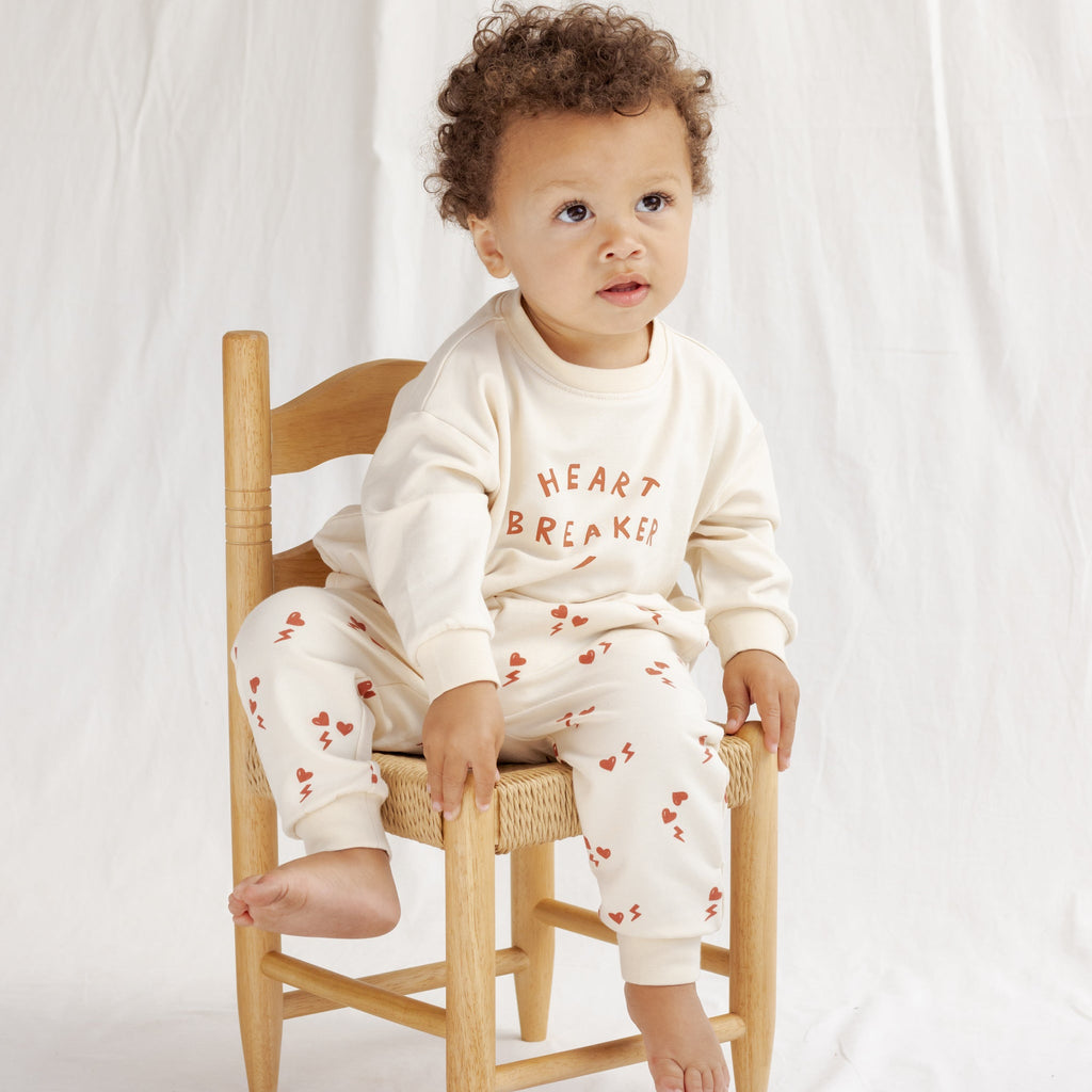 Quincy Mae Baby Relaxed Electric Heart Sweatpant_ QM456PALM