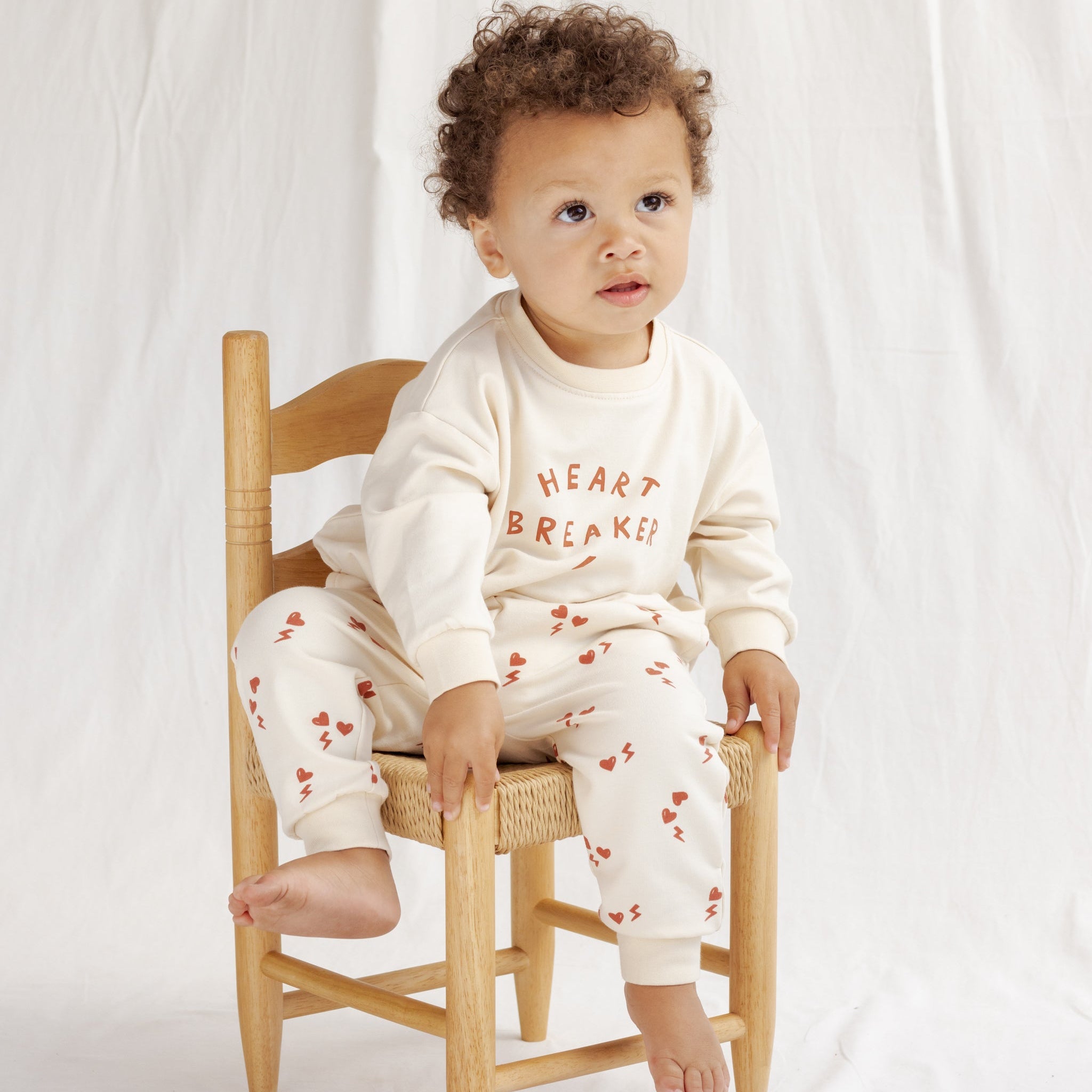 Quincy Mae Baby Relaxed Electric Heart Sweatpant_ QM456PALM