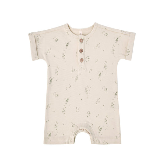 Quincy Mae Baby S/S One Piece _Off White QM103-187