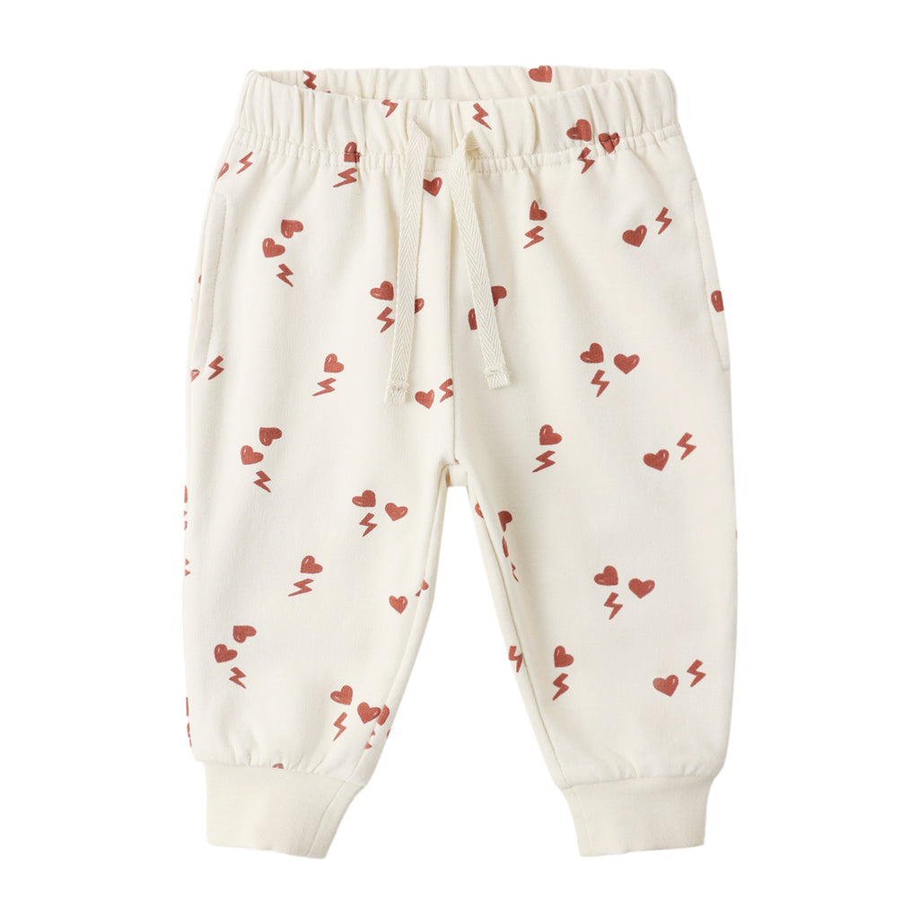 Quincy Mae Baby Relaxed Electric Heart Sweatpant_ QM456PALM