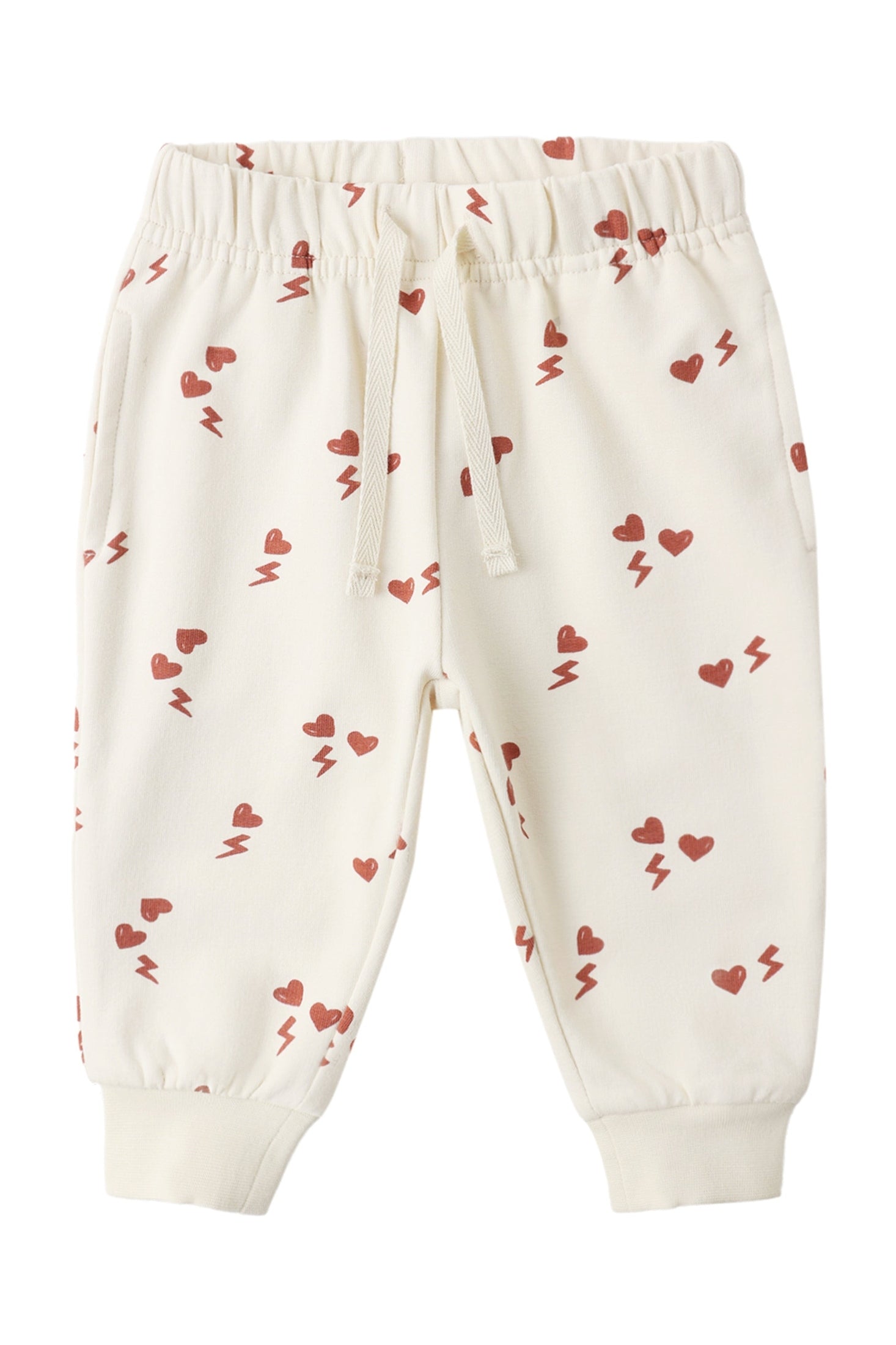 Quincy Mae Baby Relaxed Electric Heart Sweatpant_ QM456PALM
