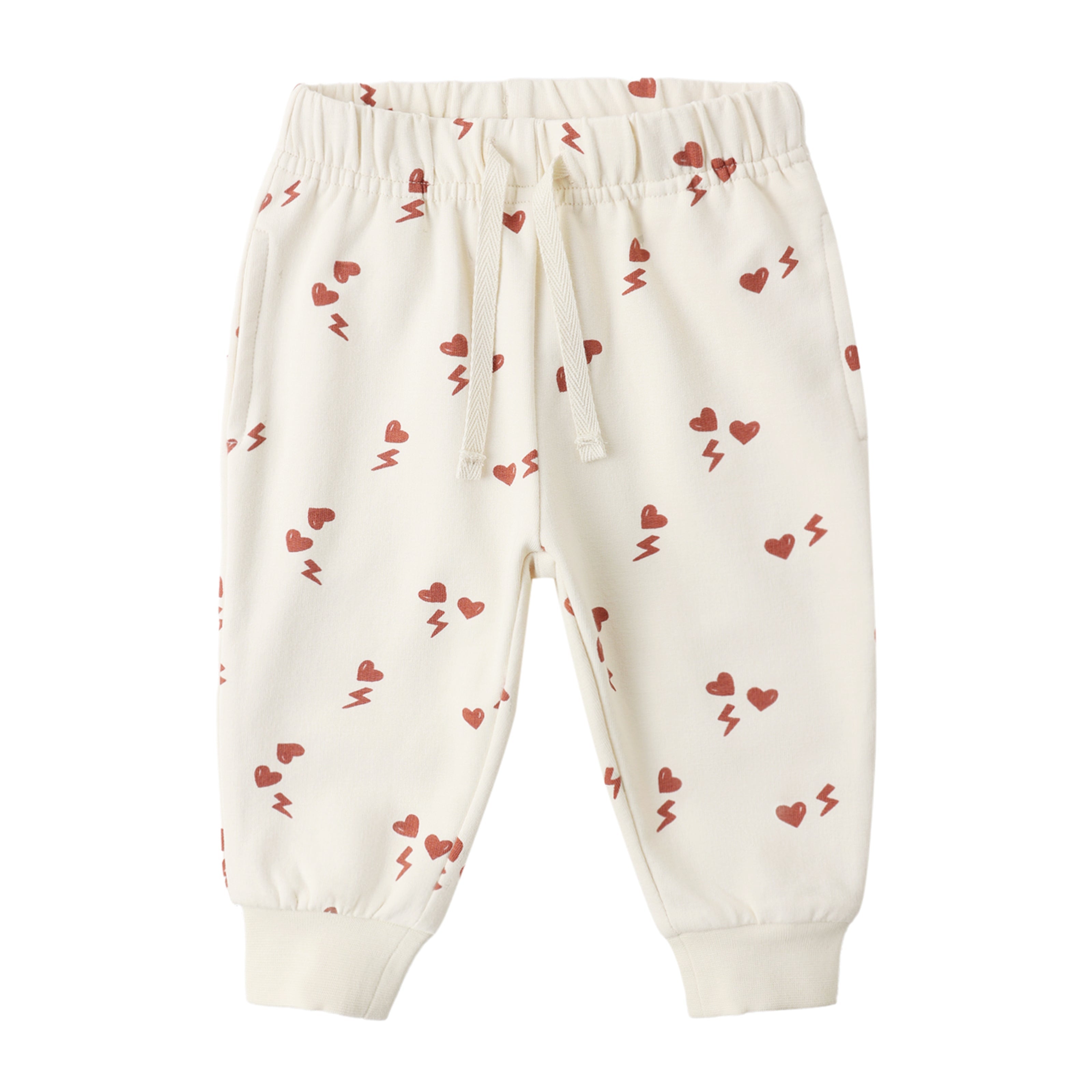 Quincy Mae Baby Relaxed Electric Heart Sweatpant_ QM456PALM