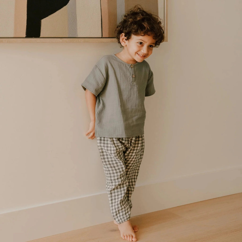 Quincy Mae Baby Woven Pants _Green QM042 - P1219 - NorthBoys