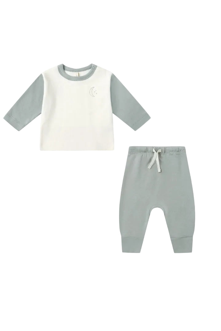 Quincy Mae Raglan Tee Shirt & Drawstring Pant Set_ QM258SSCA/QM003NBLA-NorthBoys