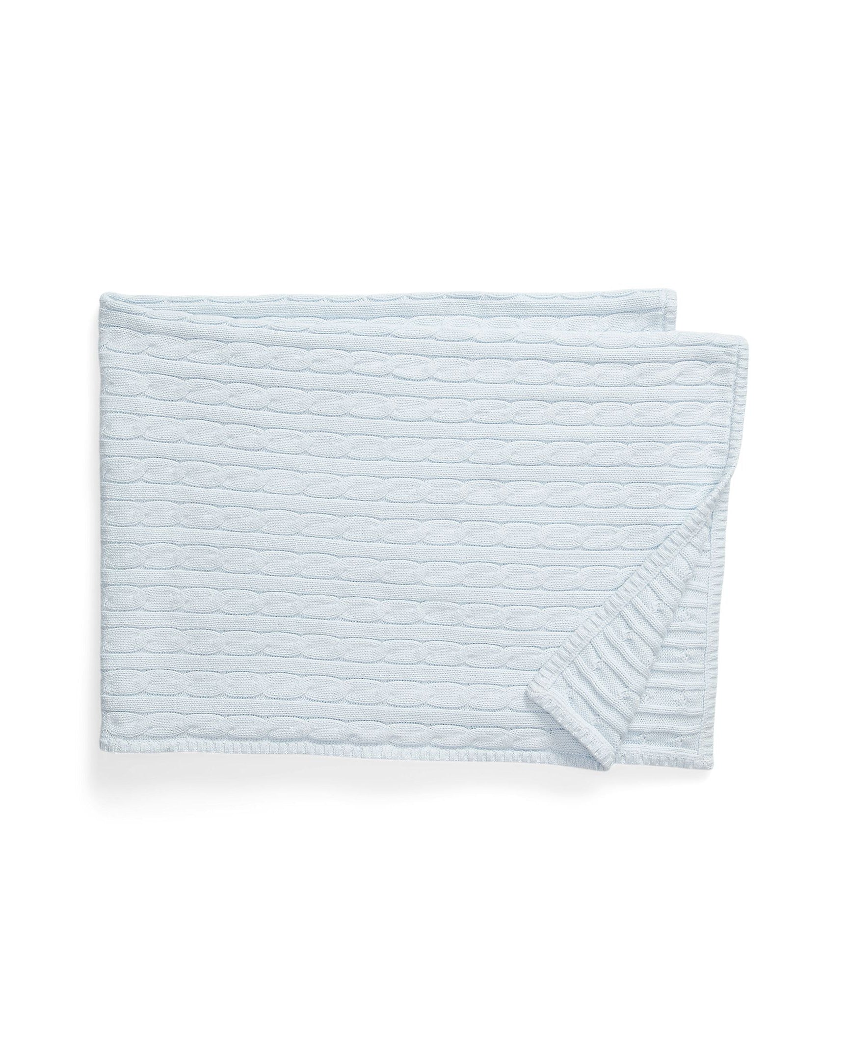 Ralph Lauren Baby Cable-Knit Cotton Blanket