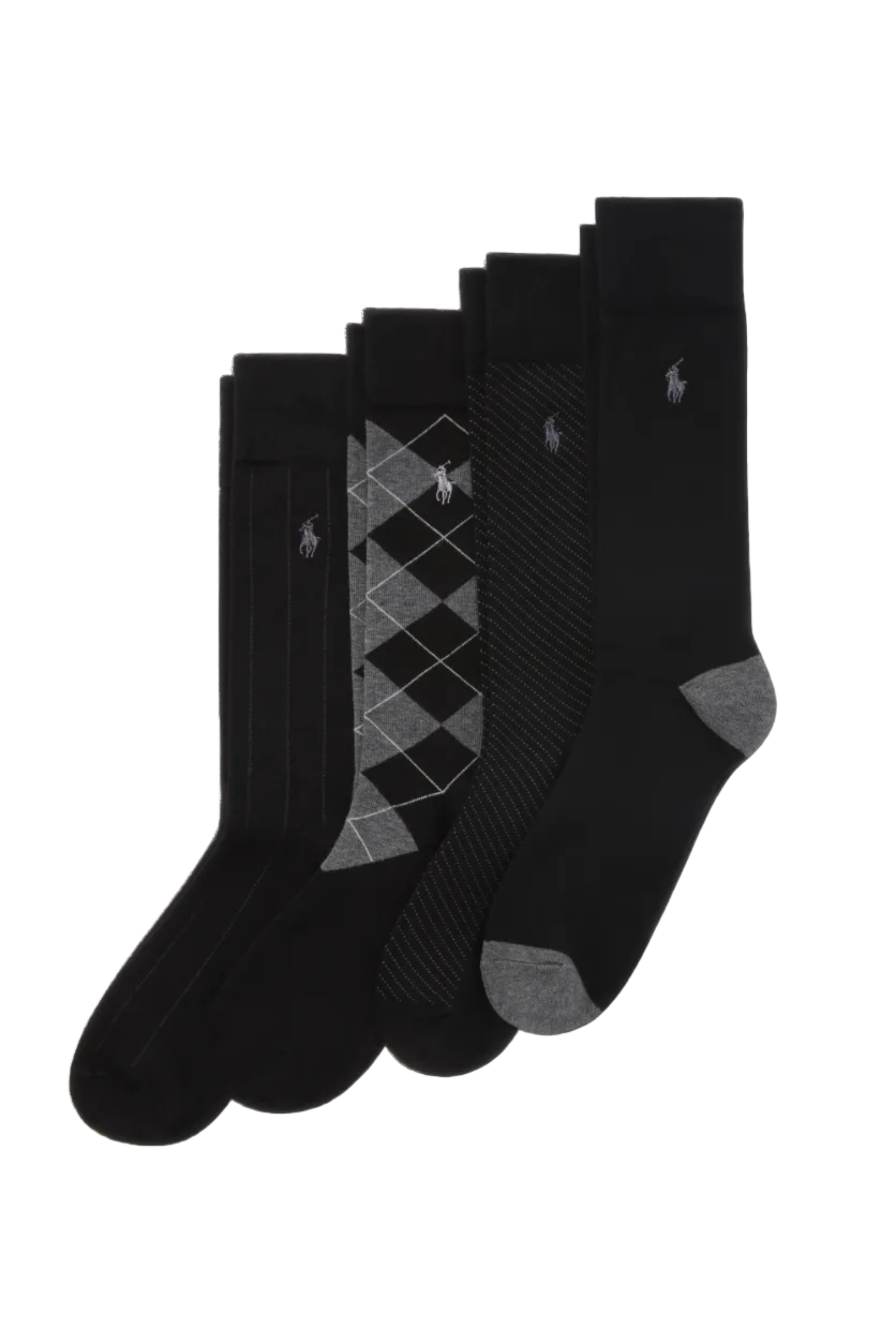 Ralph Lauren Boys Crew-Length 4 Pack Socks