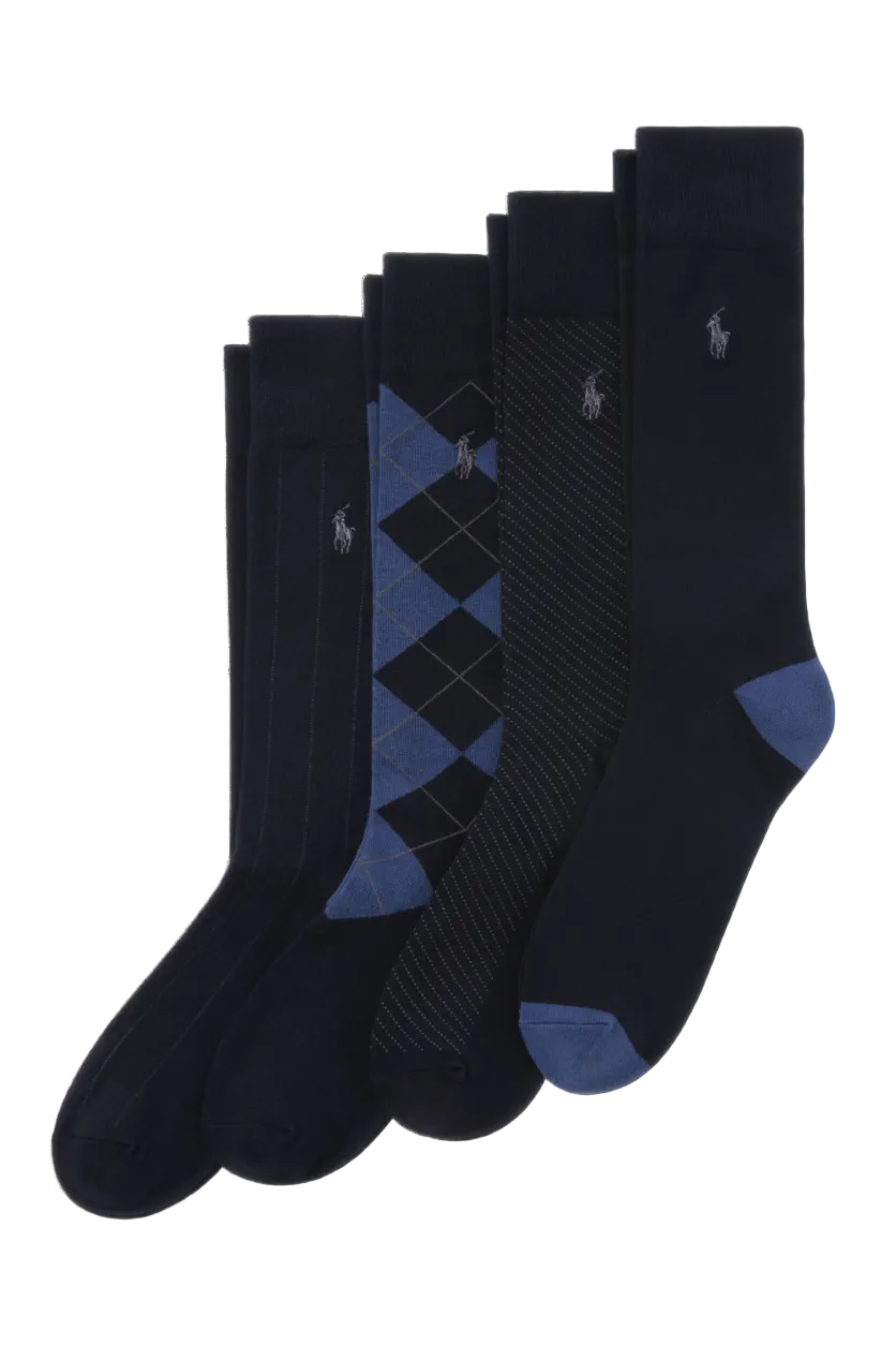 Ralph Lauren Boys Crew-Length 4 Pack Socks