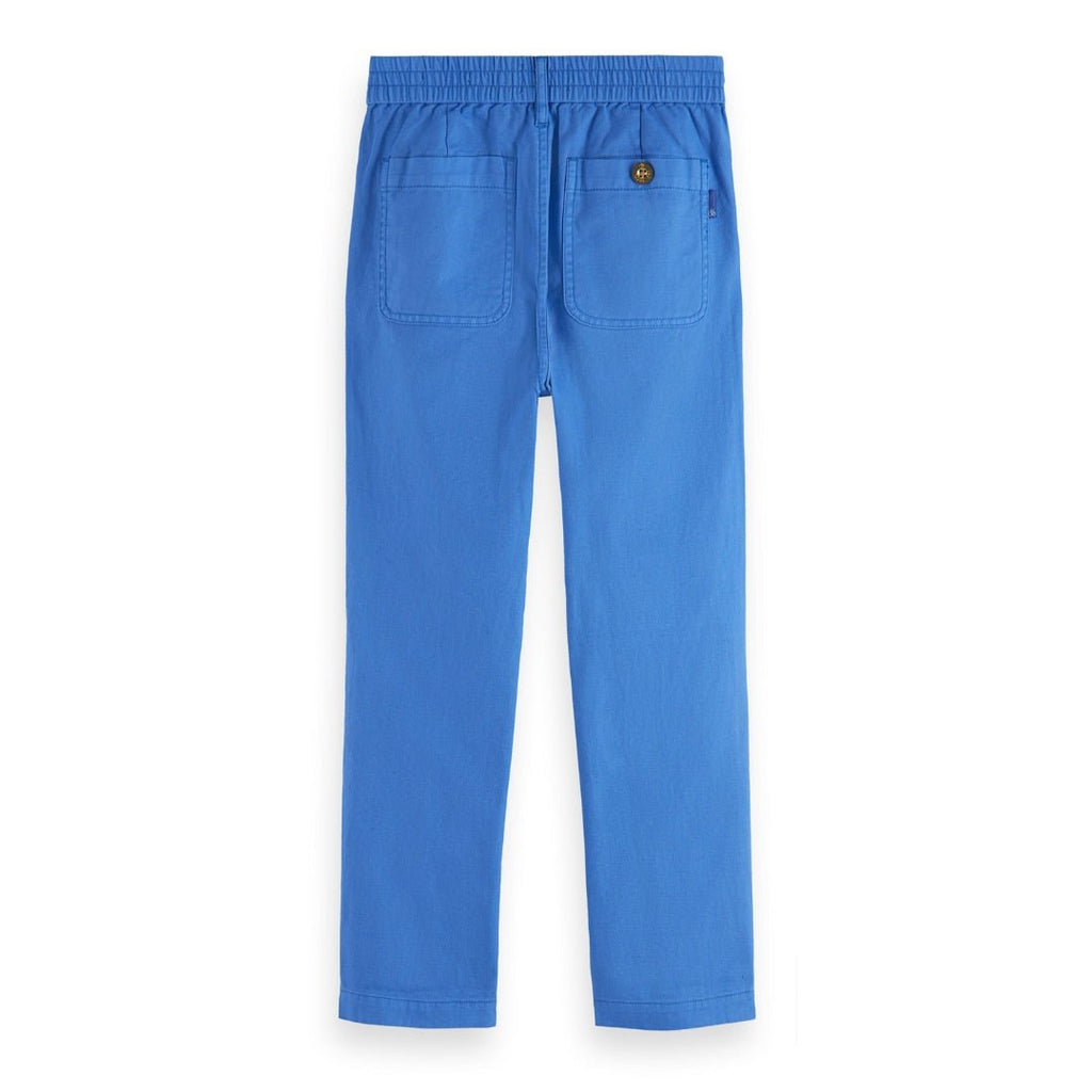 Scotch & Soda Boys Blue Loose - Tapered Fit Cotton Pants_ 177572 - NorthBoys