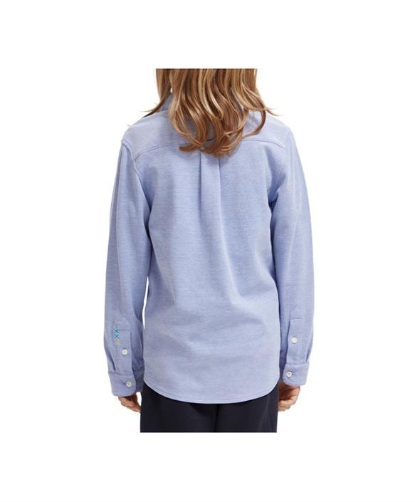 Scotch & Soda Boys Blue Pique Shirt_175315 - 0798 - NorthBoys