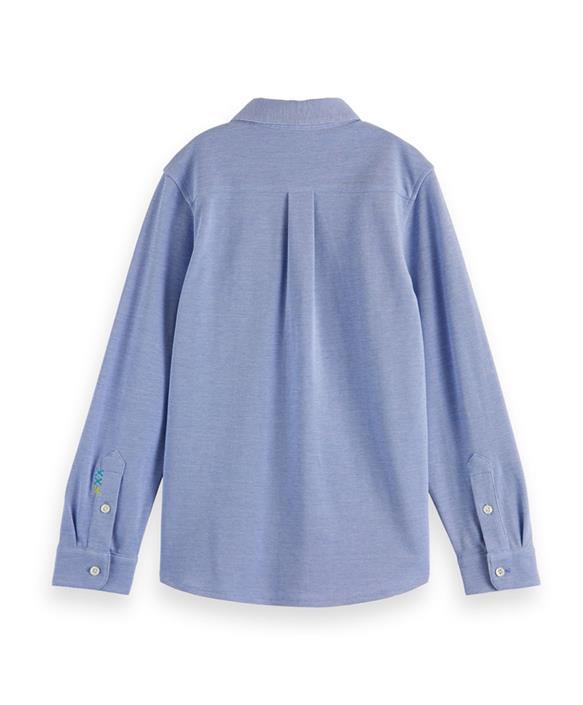 Scotch & Soda Boys Blue Pique Shirt_175315 - 0798 - NorthBoys