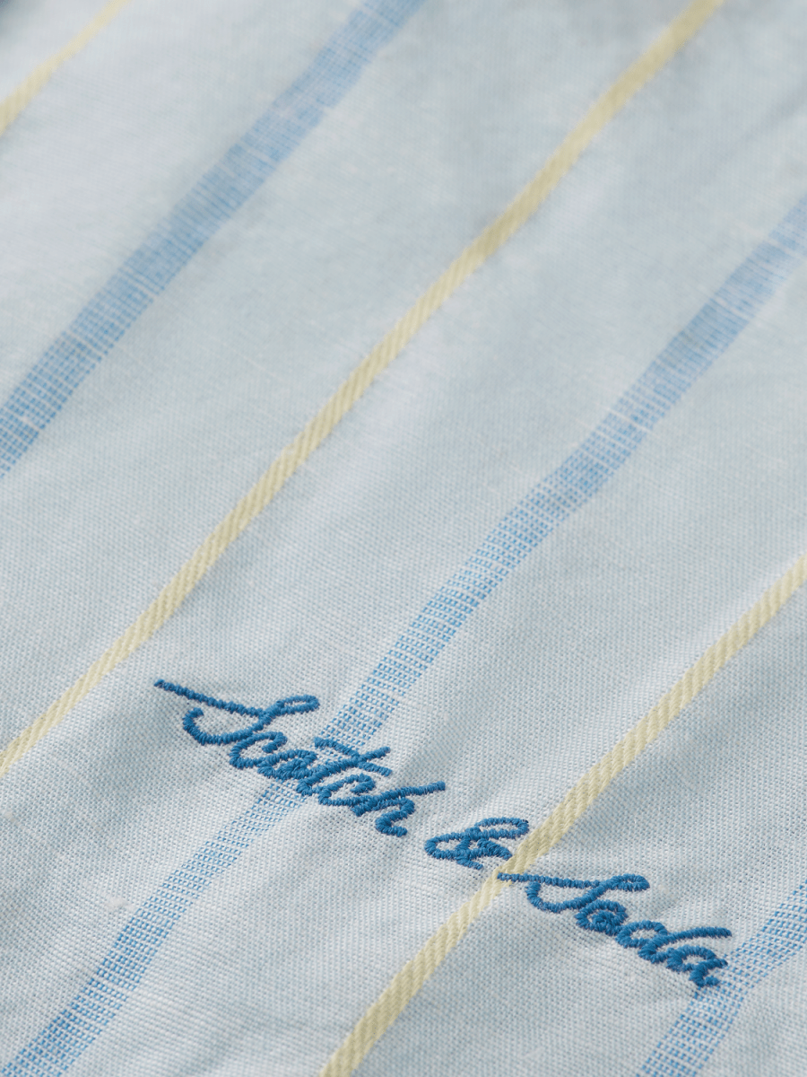 Scotch & Soda Boys L/S Linen Shirt _Blue 170514 - 5233 - NorthBoys