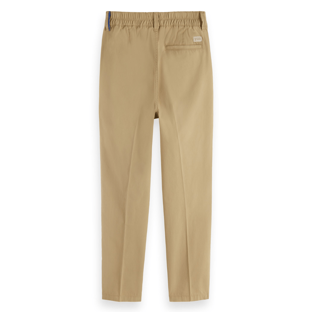 Scotch & Soda Boys Loose Tapered Fit Chino Khaki Pants _ 24168902 - NorthBoys