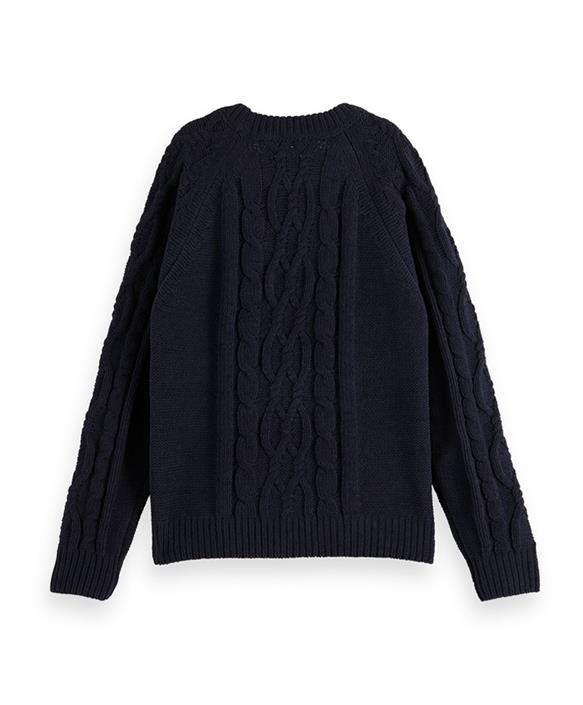 Scotch & Soda Boys Navy Cable Knit_173593 - 0002 - NorthBoys