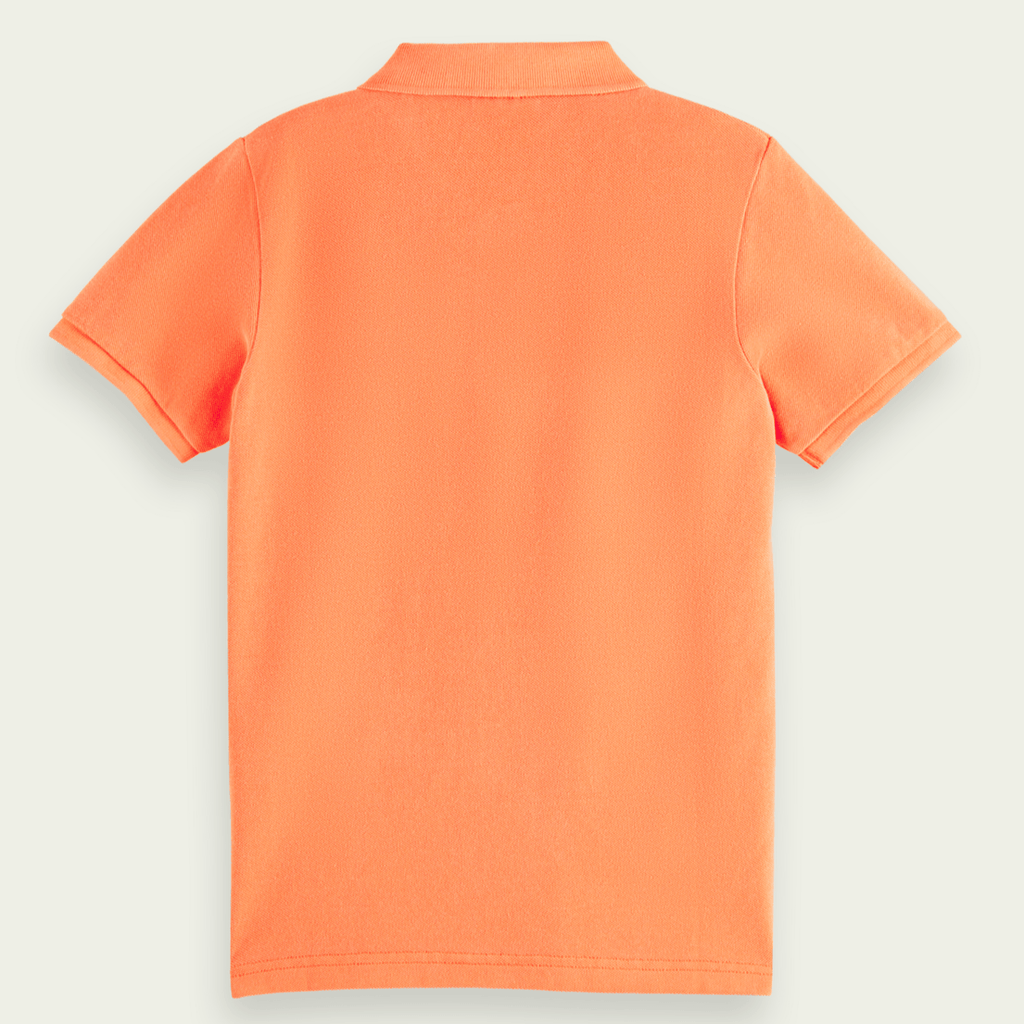 Scotch & Soda Boys Short Sleeve Pique Polo_ Peach 170570 - NorthBoys