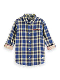 Scotch & Soda Boys Yellow/Blue Check Shirt_173655 - 6096 - NorthBoys