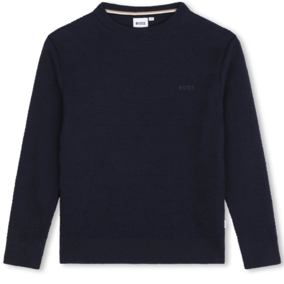 Boys Tone on Tone Logo Sweater