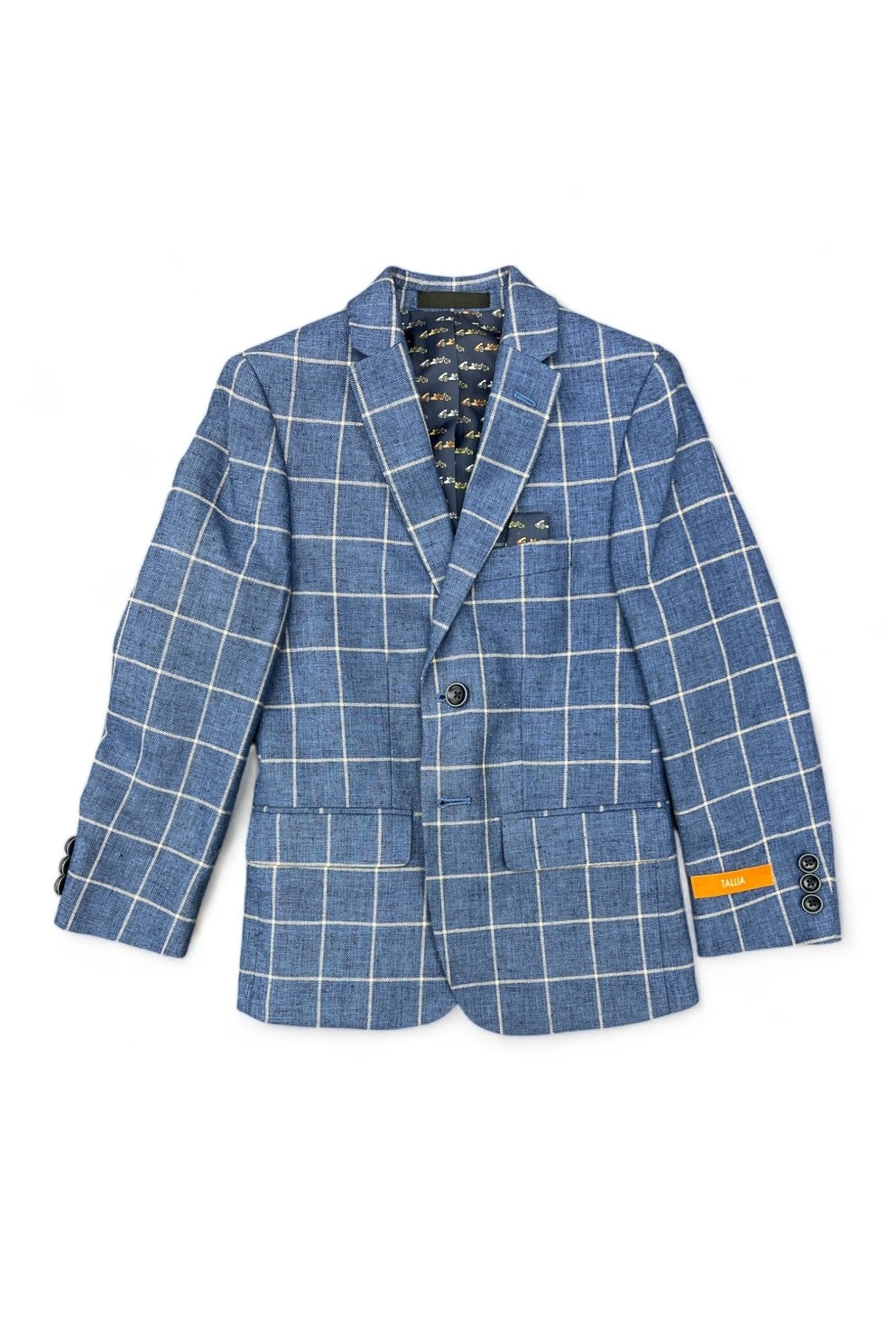 Tallia Boys Blue Window Linen Sports Jacket-NorthBoys