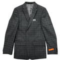 Tallia Boys Medium Grey Plaid Sports Jacket-NorthBoys