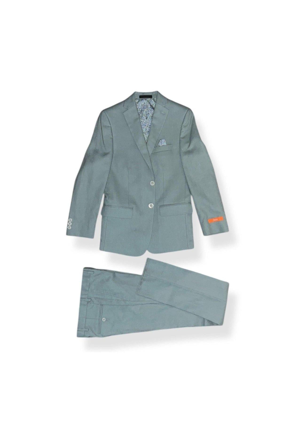 Tallia Boys Sage Green Linen Suit_ TZ0005/7Y0005-NorthBoys