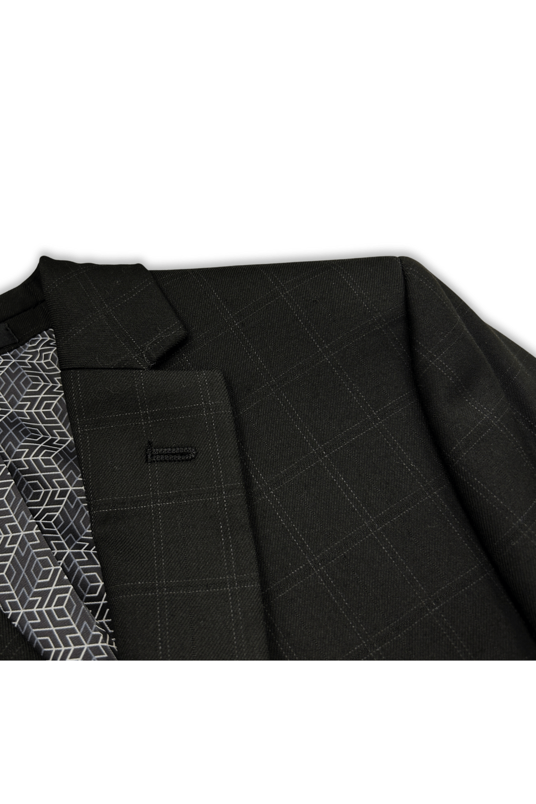Tallia Boys Skinny Black Window Pane Suit-NorthBoys