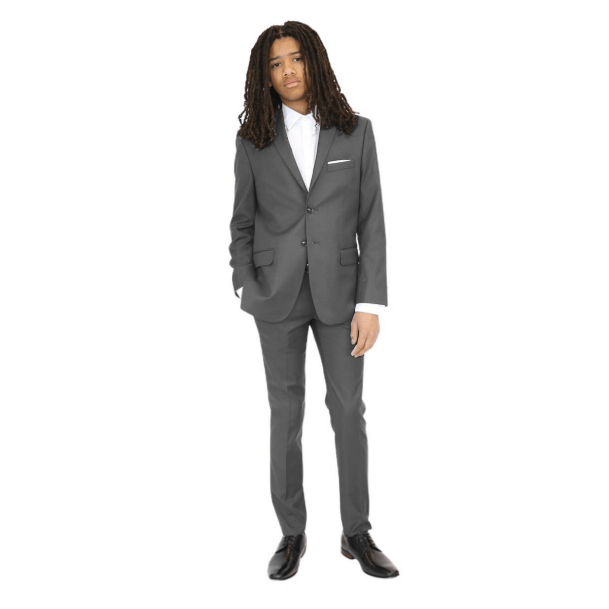 Tallia Boys Skinny Charcoal Grey Suit Separates-NorthBoys